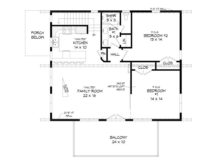 2nd Floor Plan, 062G-0331
