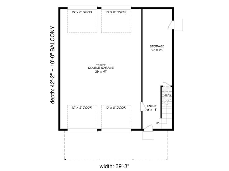 1st Floor Plan, 062G-0282