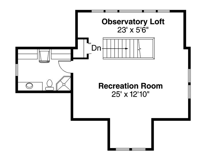 2nd Floor Plan, 051G-0107