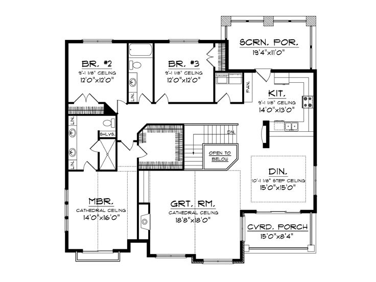 2nd Floor Plan, 020G-0003