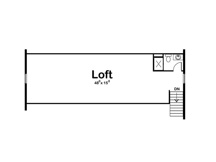 2nd Floor Plan, 050B-0001