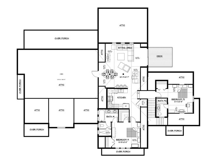 2nd Floor Plan, 087B-0007