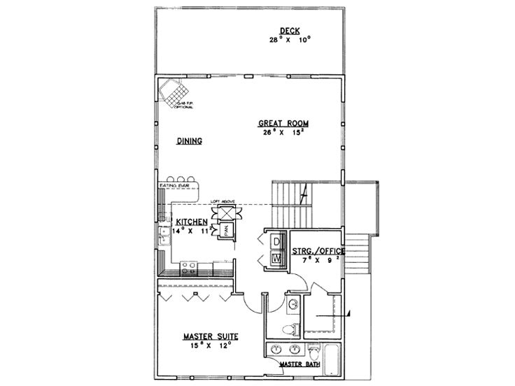 2nd Floor Plan, 012G-0101