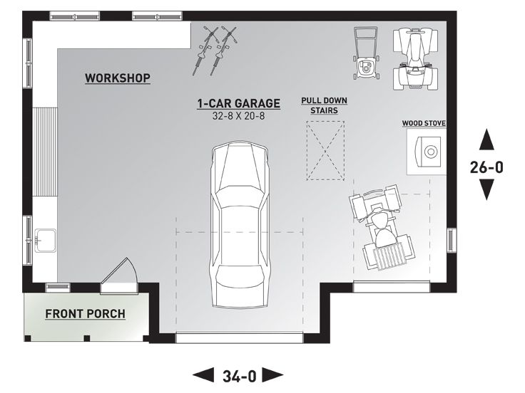 1st Floor Plan, 028G-0069