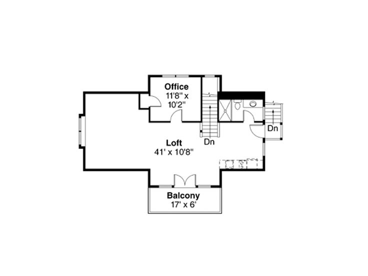 2nd Floor Plan, 051G-0056