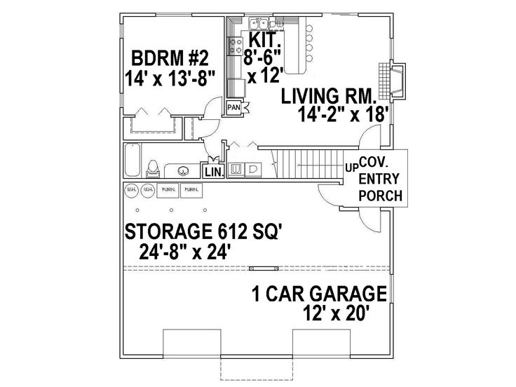 1st Floor Plan, 012G-0121