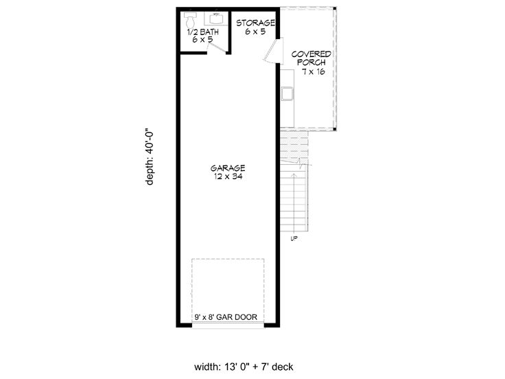 1st Floor Plan, 062G-0182