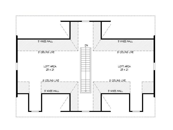 2nd Floor Plan, 062G-0163
