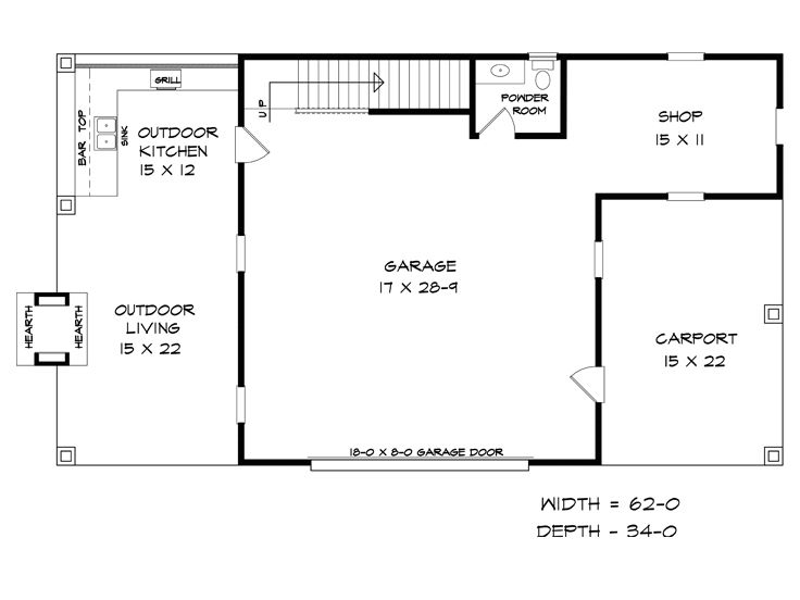 1st Floor Plan, 019G-0026
