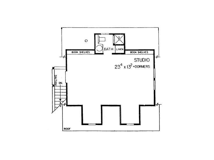 2nd Floor Plan, 057G-0007