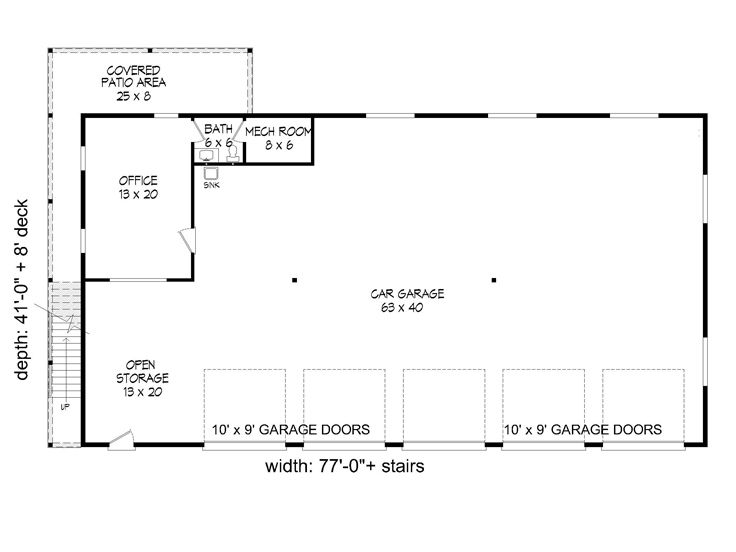 1st Floor Plan, 062G-0186