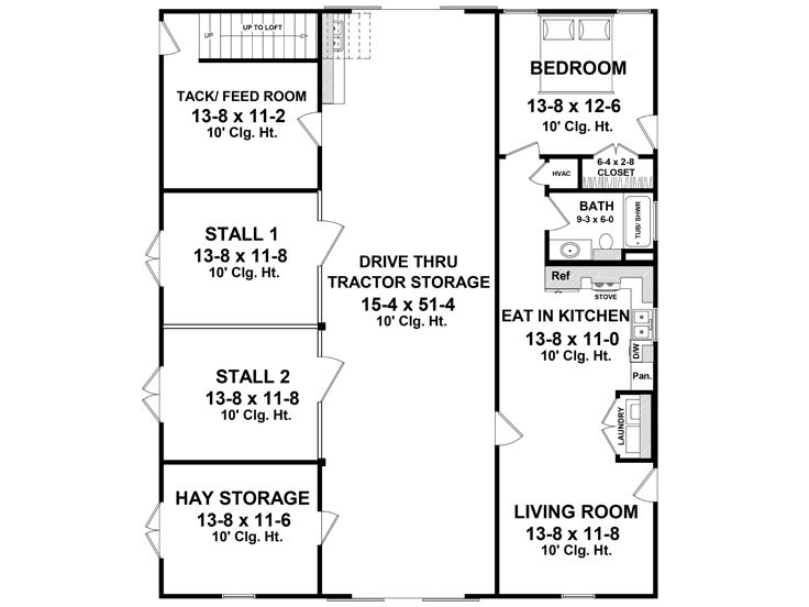 1st Floor Plan, 001B-0001