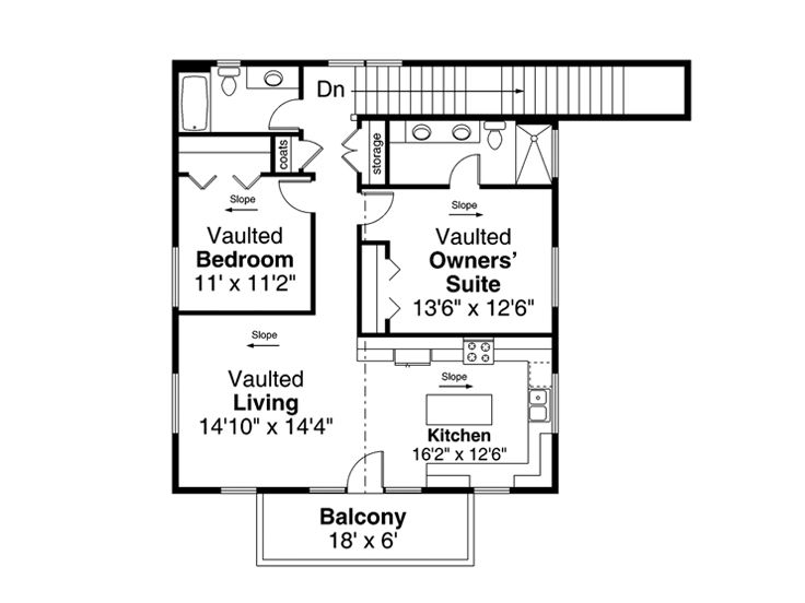2nd Floor Plan, 051B-0007