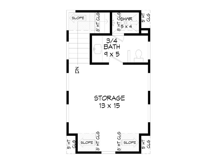 2nd Floor Plan, 062G-0284