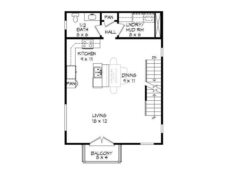 1st Floor Plan, 062G-0130
