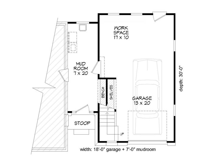 1st Floor Plan, 062G-0043