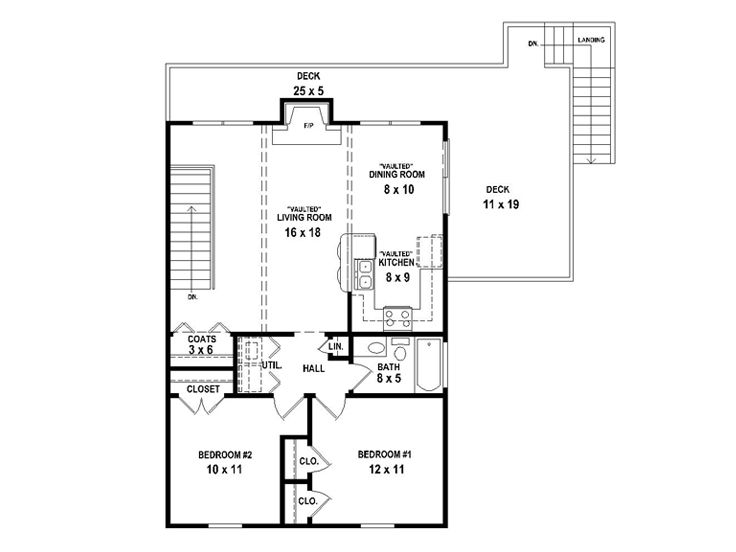 2nd Floor Plan, 006G-0168