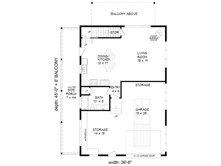 1st Floor Plan, 062G-0362
