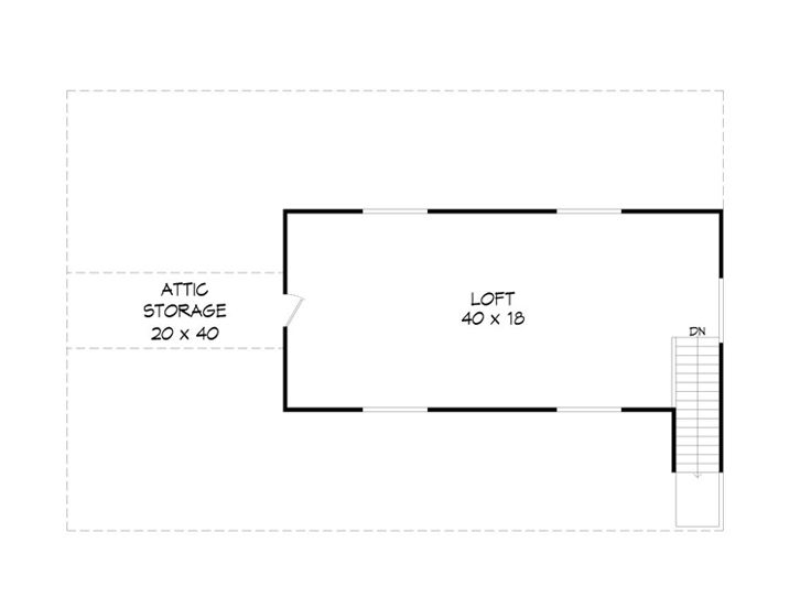 2nd Floor Plan, 062G-0038