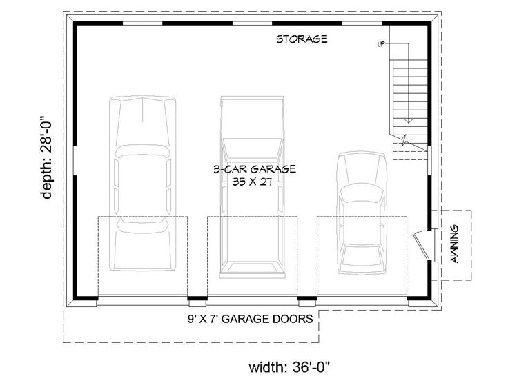 1st Floor Plan, 062G-0125