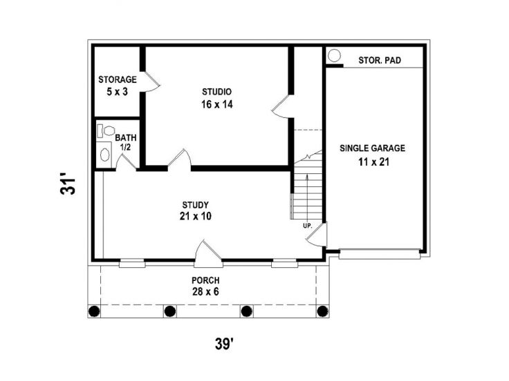 1st Floor Plan, 006G-0156