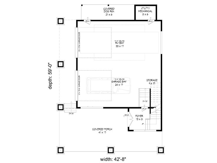 1st Floor Plan, 062G-0101