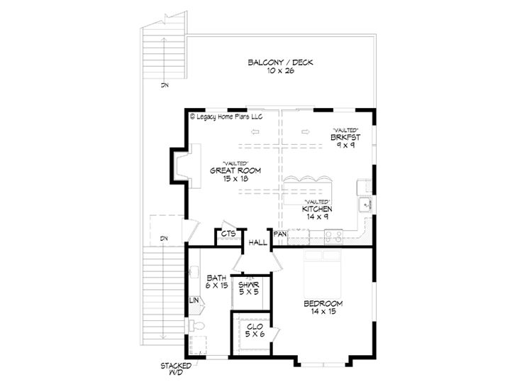 2nd Floor Plan, 062G-0254