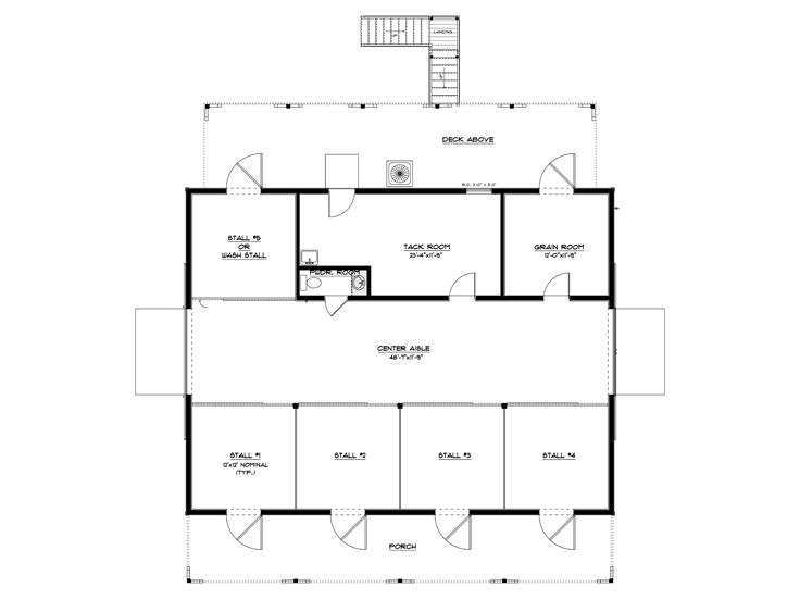 1st Floor Plan, 087B-0004