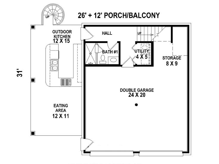 1st Floor Plan, 006G-0116