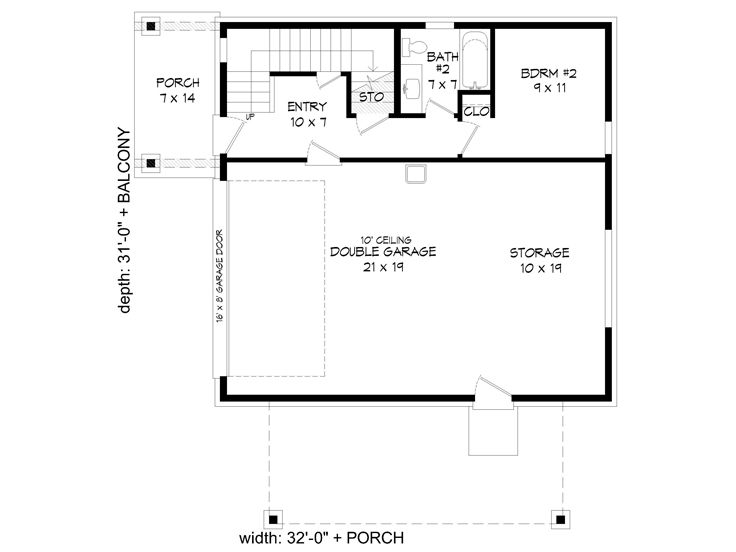 1st Floor Plan, 062G-0317