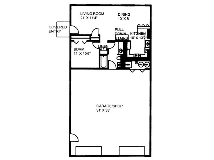 1st Floor Plan, 012G-0031