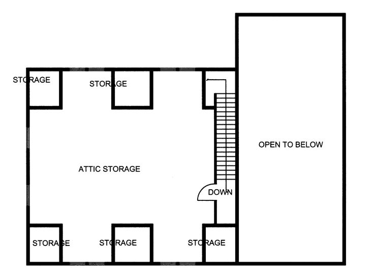2nd Floor Plan, 012G-0036