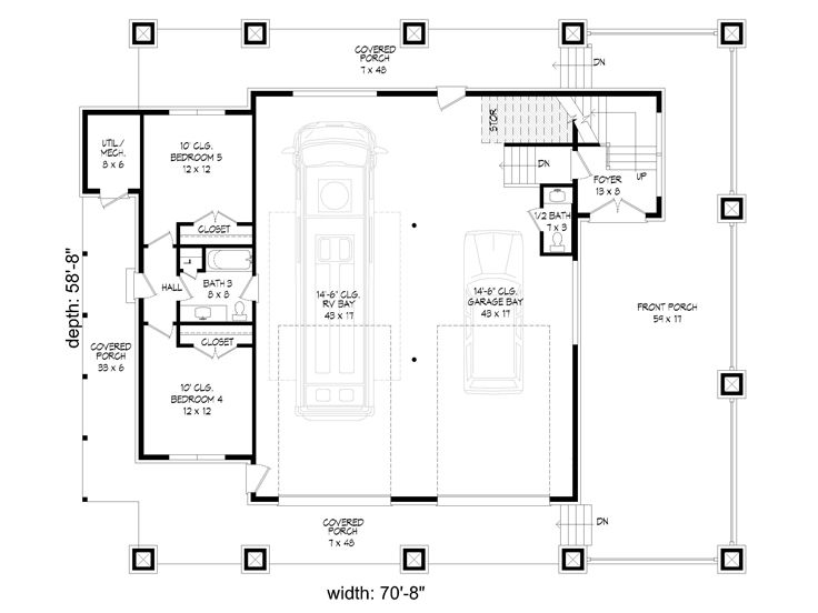 1st Floor Plan, 062G-0299