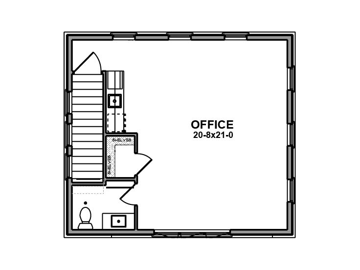 2nd Floor Plan, 076G-0015