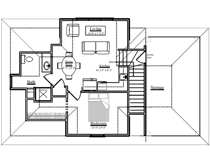 2nd Floor Plan, 049G-0001