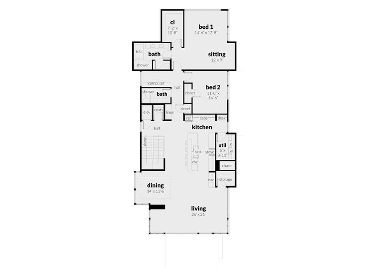 2nd Floor Plan, 052G-0018