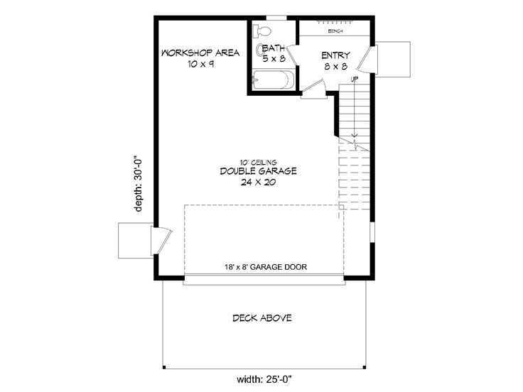 1st Floor Plan, 062G-0100