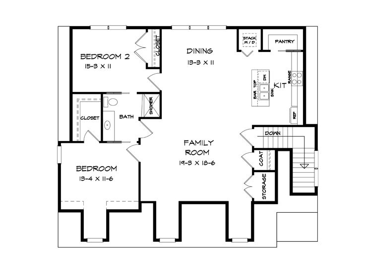 2nd Floor Plan, 019G-0029