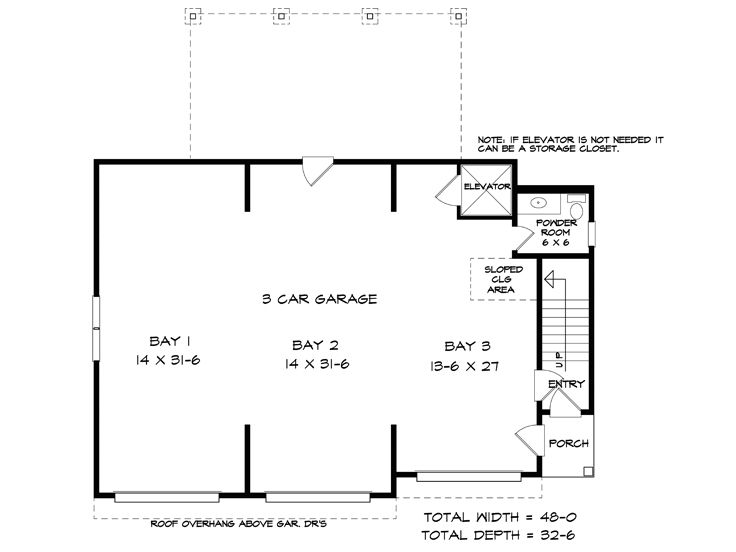 1st Floor Plan, 019G-0030