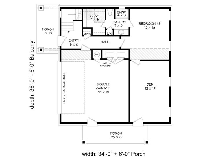 1st Floor Plan, 062G-0303