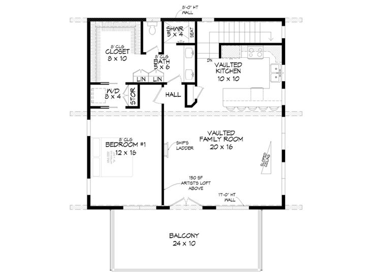 2nd Floor Plan, 062G-0205