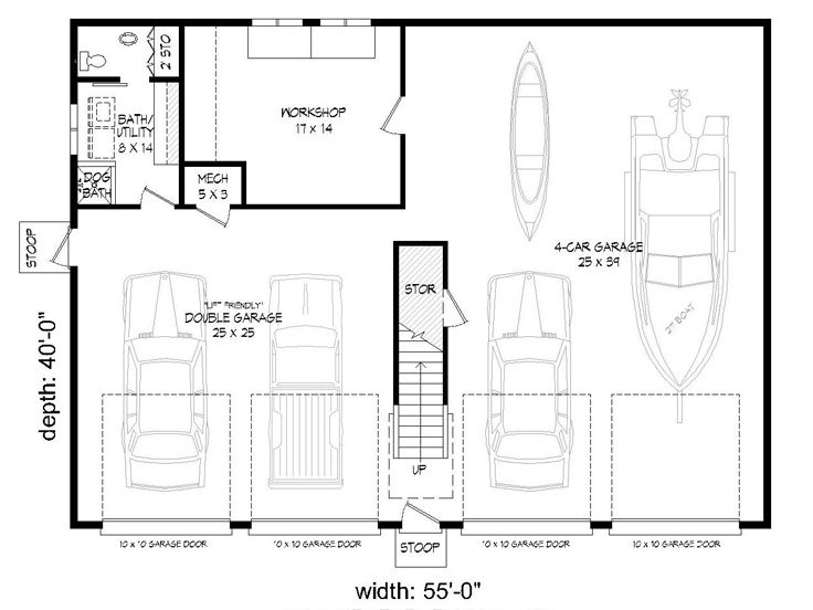 1st Floor Plan, 062G-0139