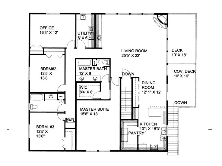 2nd Floor Plan, 012G-0104