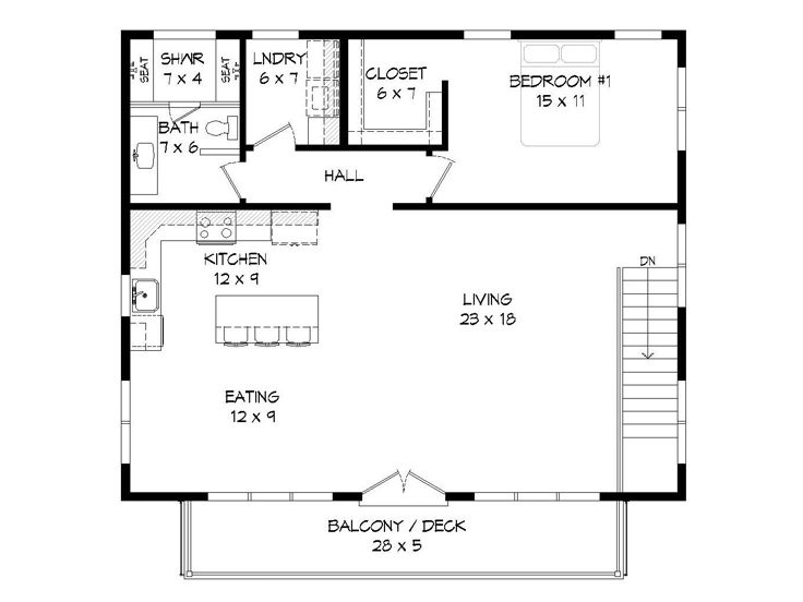 2nd Floor Plan, 062H-0190