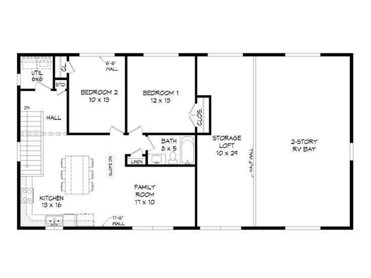 2nd Floor Plan, 062G-0398