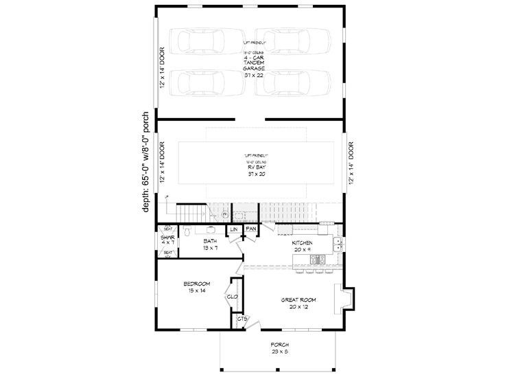 1st Floor Plan, 062G-0243