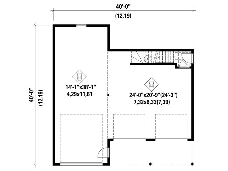 1st Floor Plan, 072G-0035