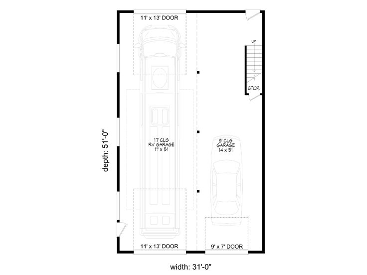 1st Floor Plan, 062G-0412