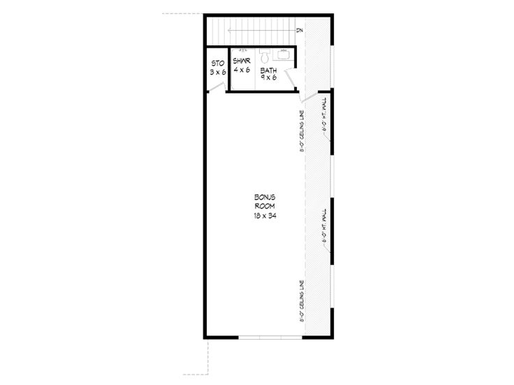 2nd Floor Plan, 062G-0425
