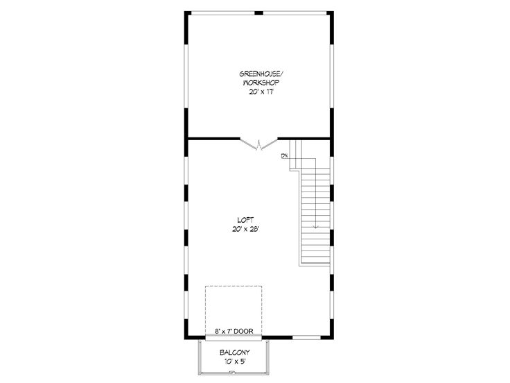 2nd Floor Plan, 062G-0308